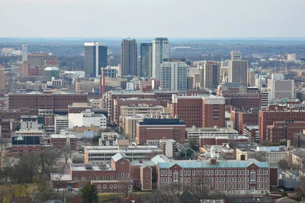 Birmingham skyline.