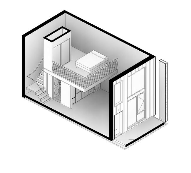 Loft modular plan for Union Flats in Union City, Ca.