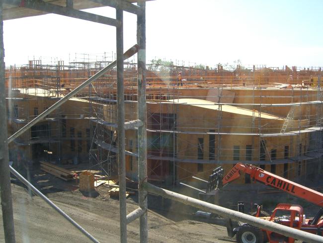 Construction of Tassafaronga Village in East Oakland, CA.