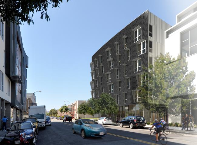 Rendering of exterior view of 388 Fulton in San Francisco, CA.