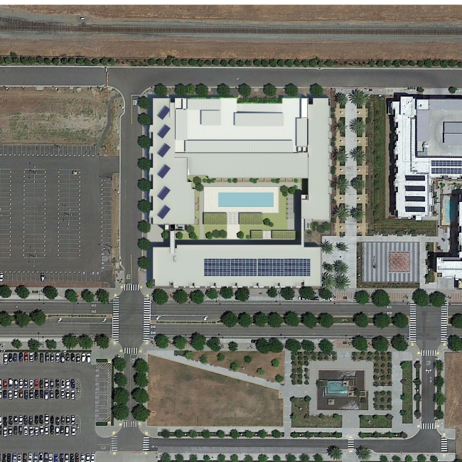 Top view site plan for Union Flats in Union City, Ca.
