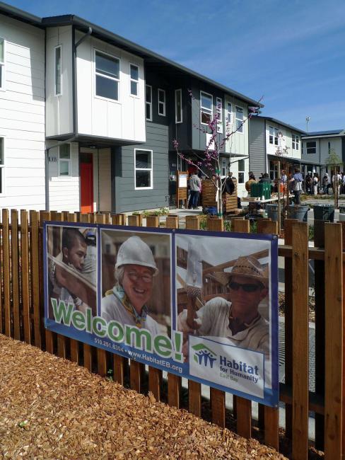 Opening of Kinsell Commons, Habitat for Humanity Homes at Tassafaronga Village in East Oakland, CA. 