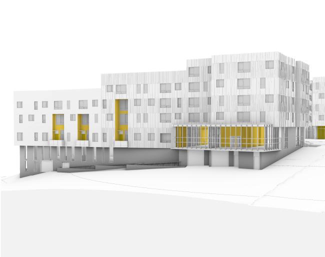 Color design study by Min Design for Hunter’s View Phase 3 in San Francisco, Ca.