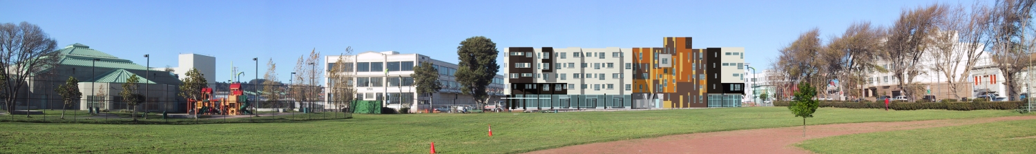 Exterior rendering of Armstrong Place Senior in San Francisco.