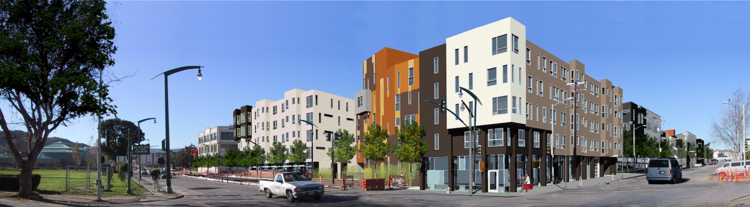 Exterior rendering of Armstrong Place Senior in San Francisco.