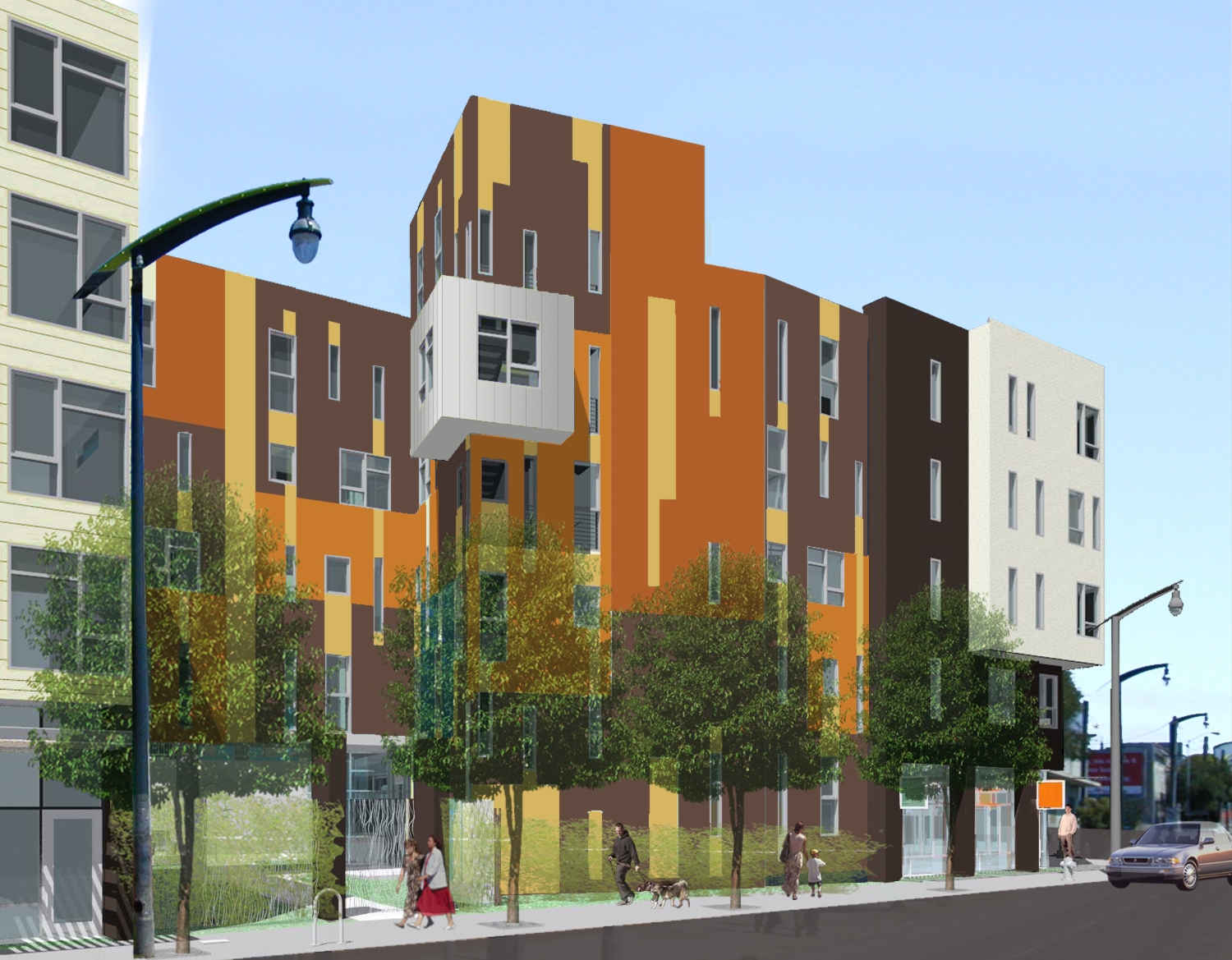 Exterior rendering of Armstrong Place Senior in San Francisco.