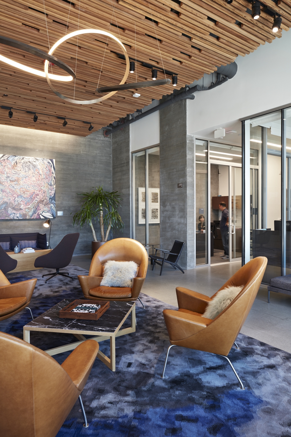 Community room inside Potrero 1010 in San Francisco, CA.