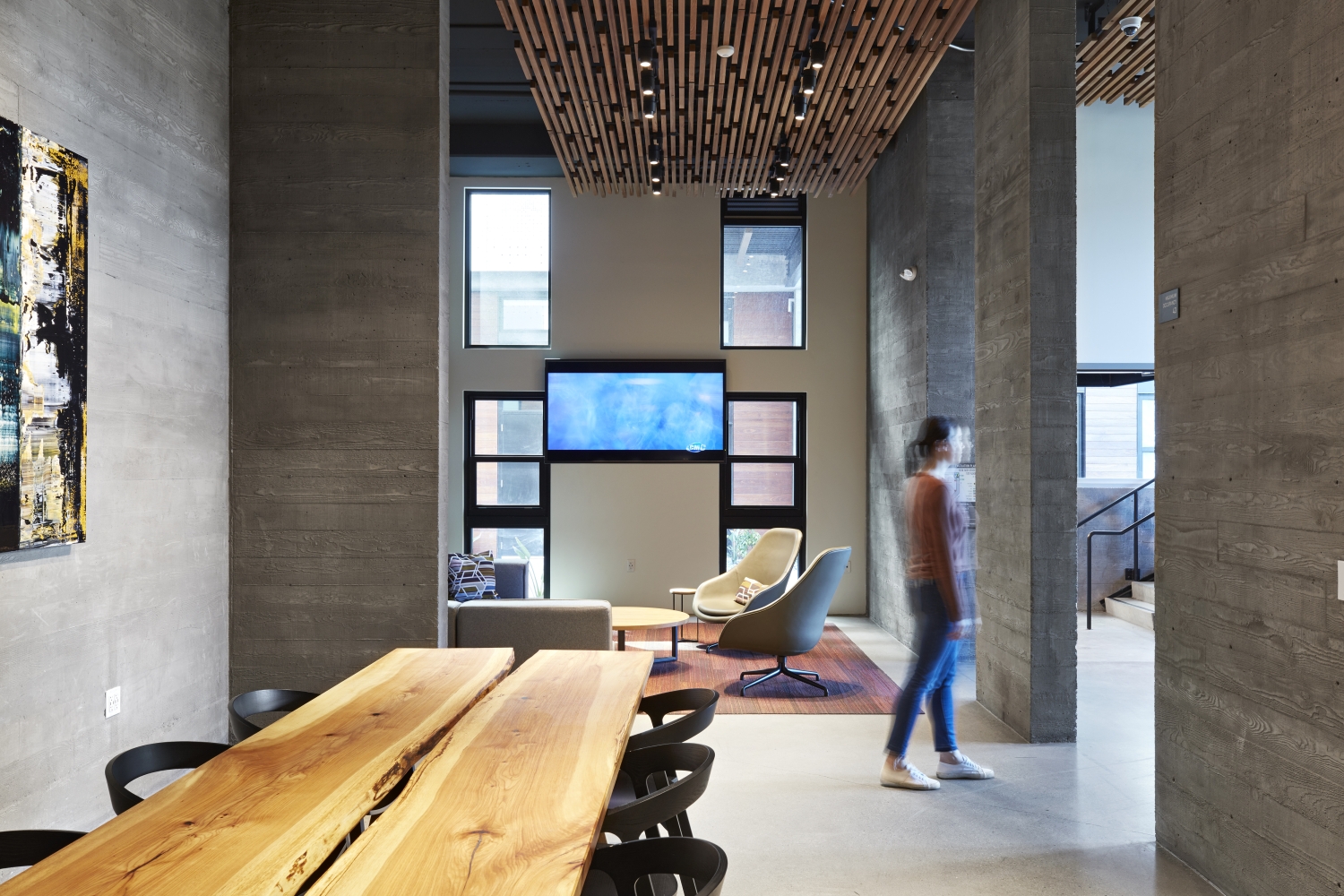 Community room inside Potrero 1010 in San Francisco, CA.
