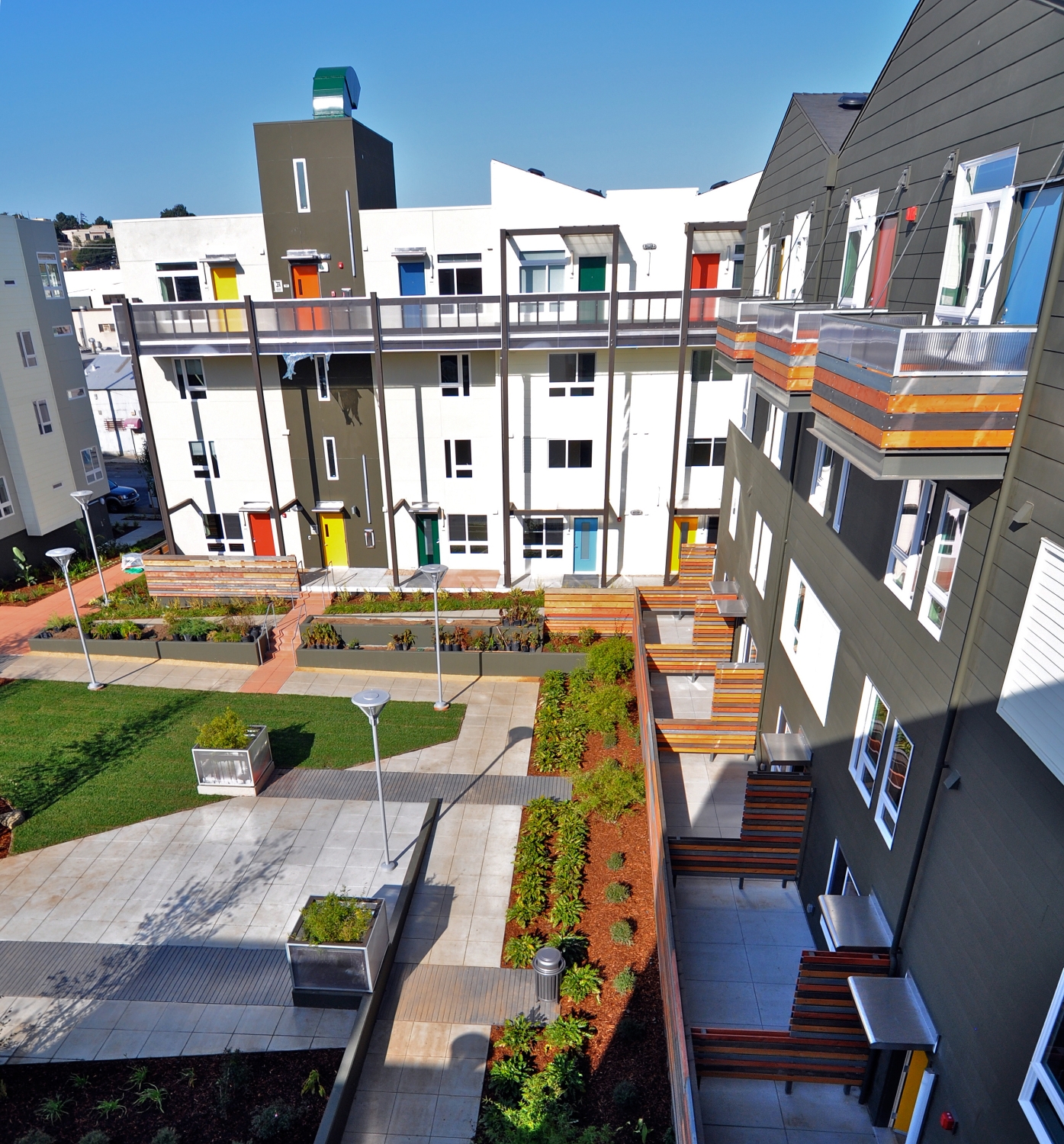 Main courtyard at Armstrong Place in San Francisco.