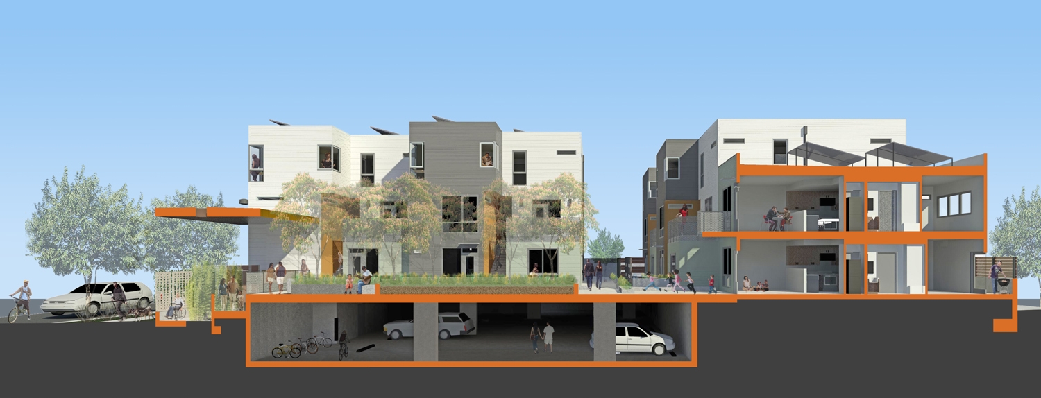 Site section for Fillmore Park in San Francisco.