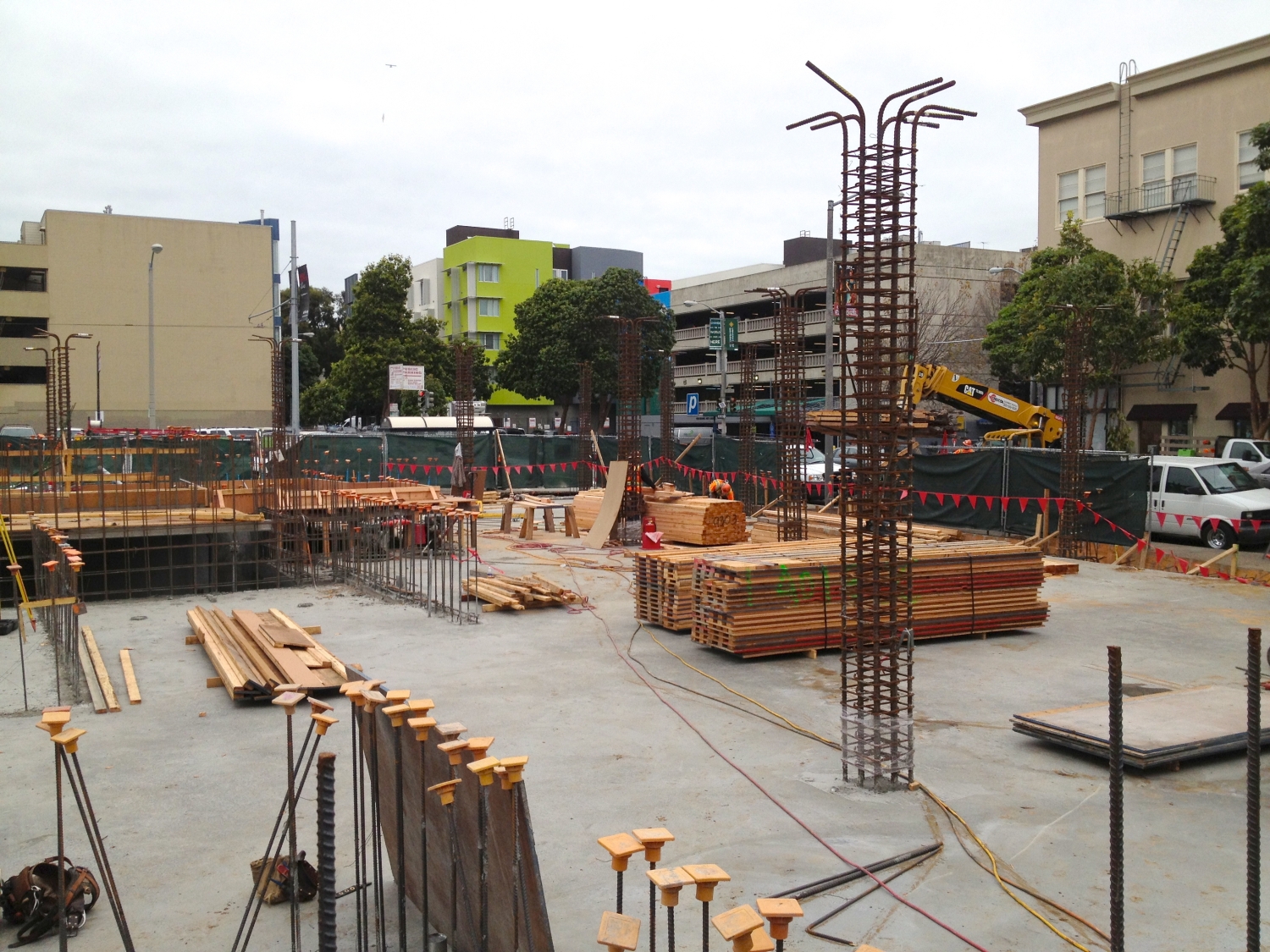 Exterior view of construction at 300 Ivy in San Francisco, CA.