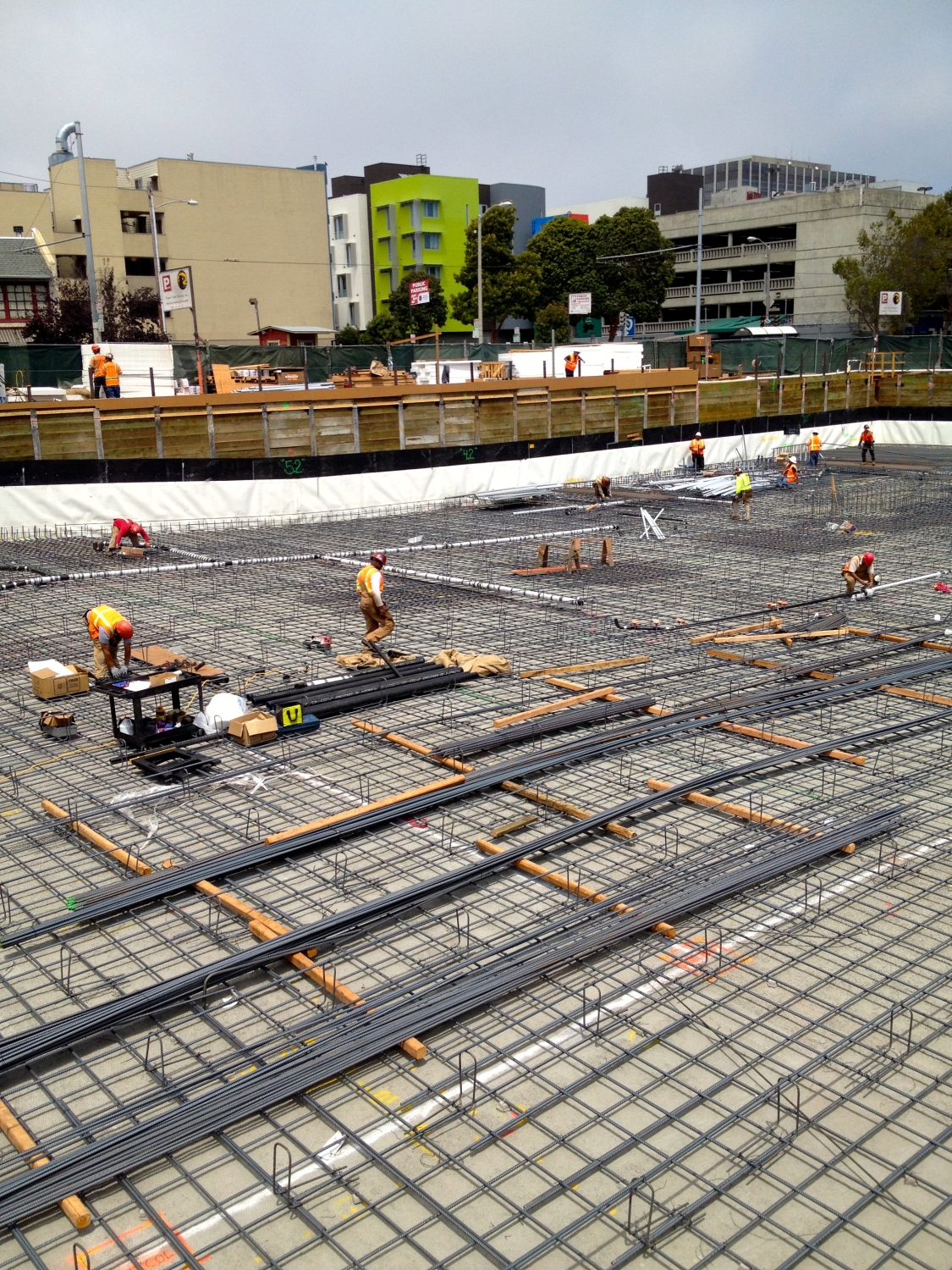 Exterior view of construction at 300 Ivy in San Francisco, CA.