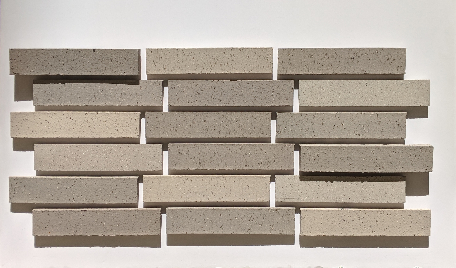 Brick mock-up for 555 Larkin in San Francisco. 
