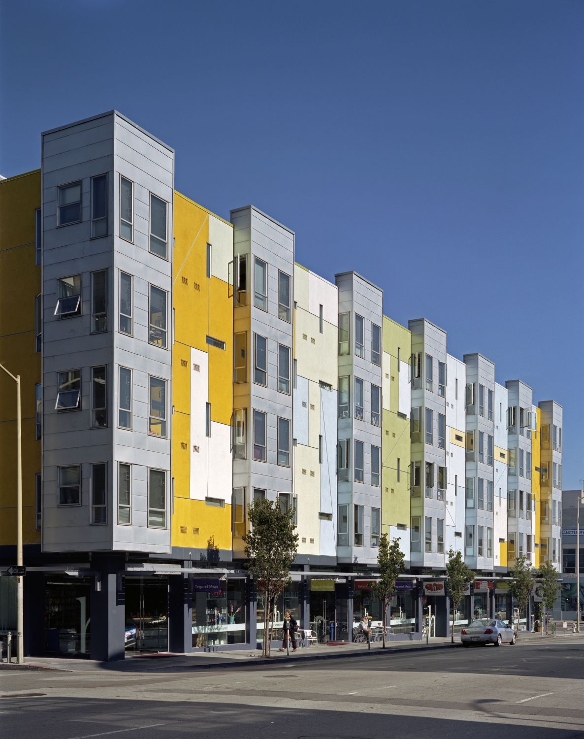 Exterior elevation of 8th & Howard/SOMA Studios in San Francisco, Ca.