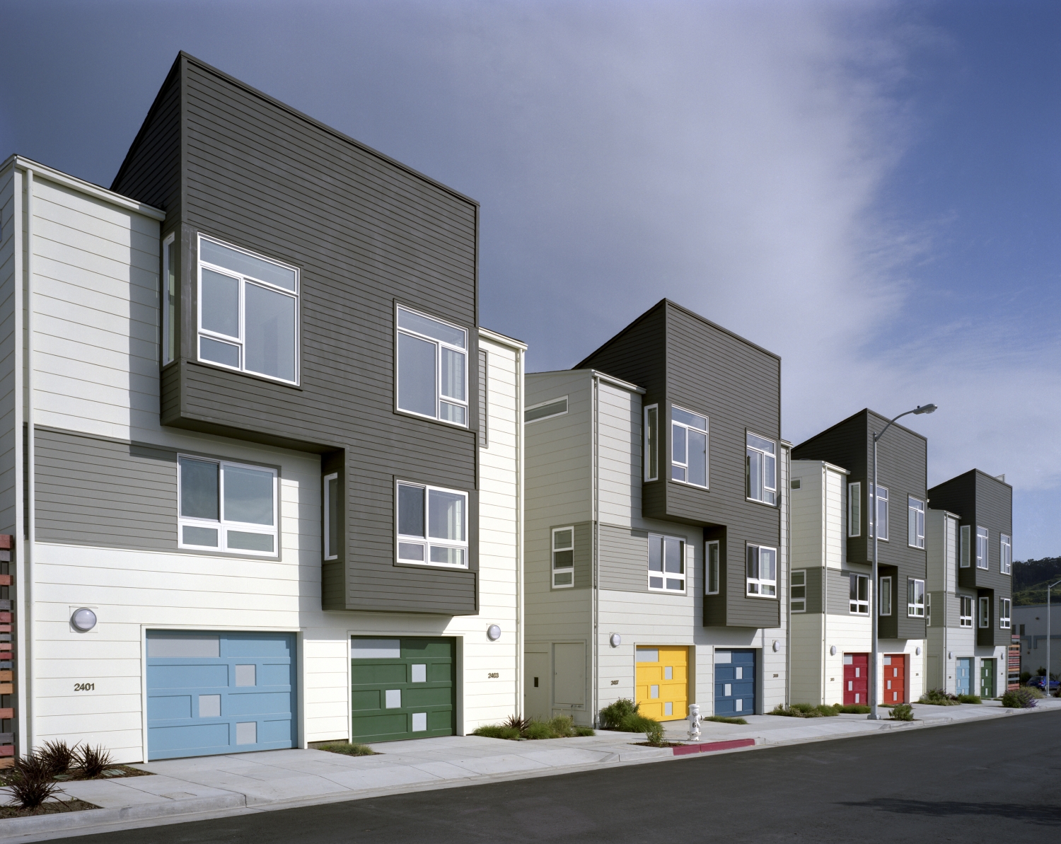 Duplex townhomes at Armstrong Place in San Francisco.