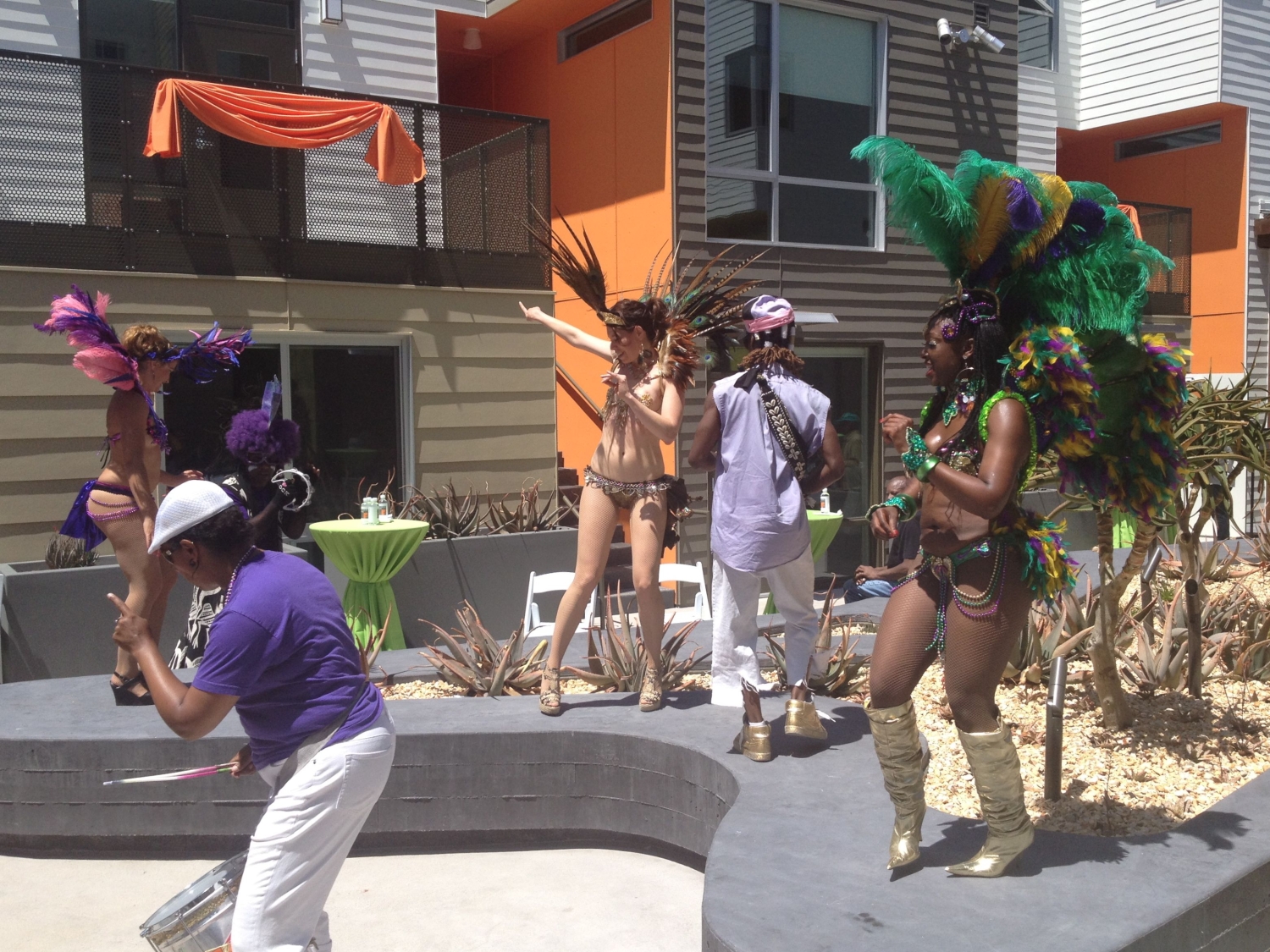 Dancers at the grand opening of Fillmore Park in San Francisco.