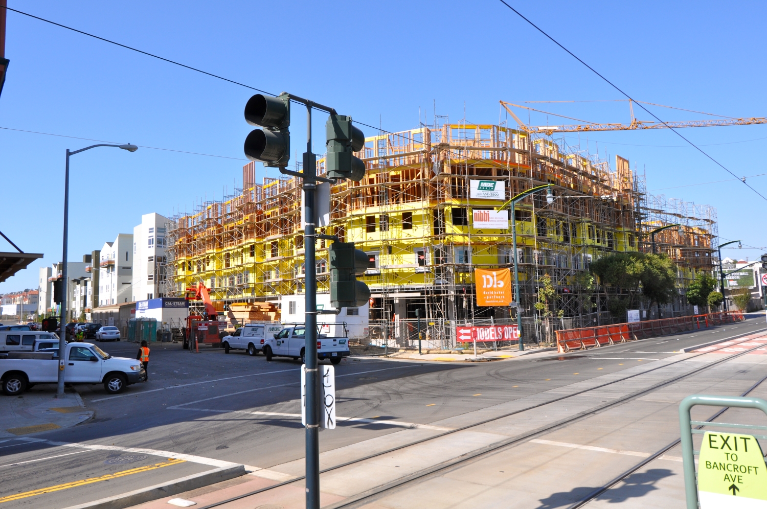 Exterior view of construction of Armstrong Place Senior in San Francisco.