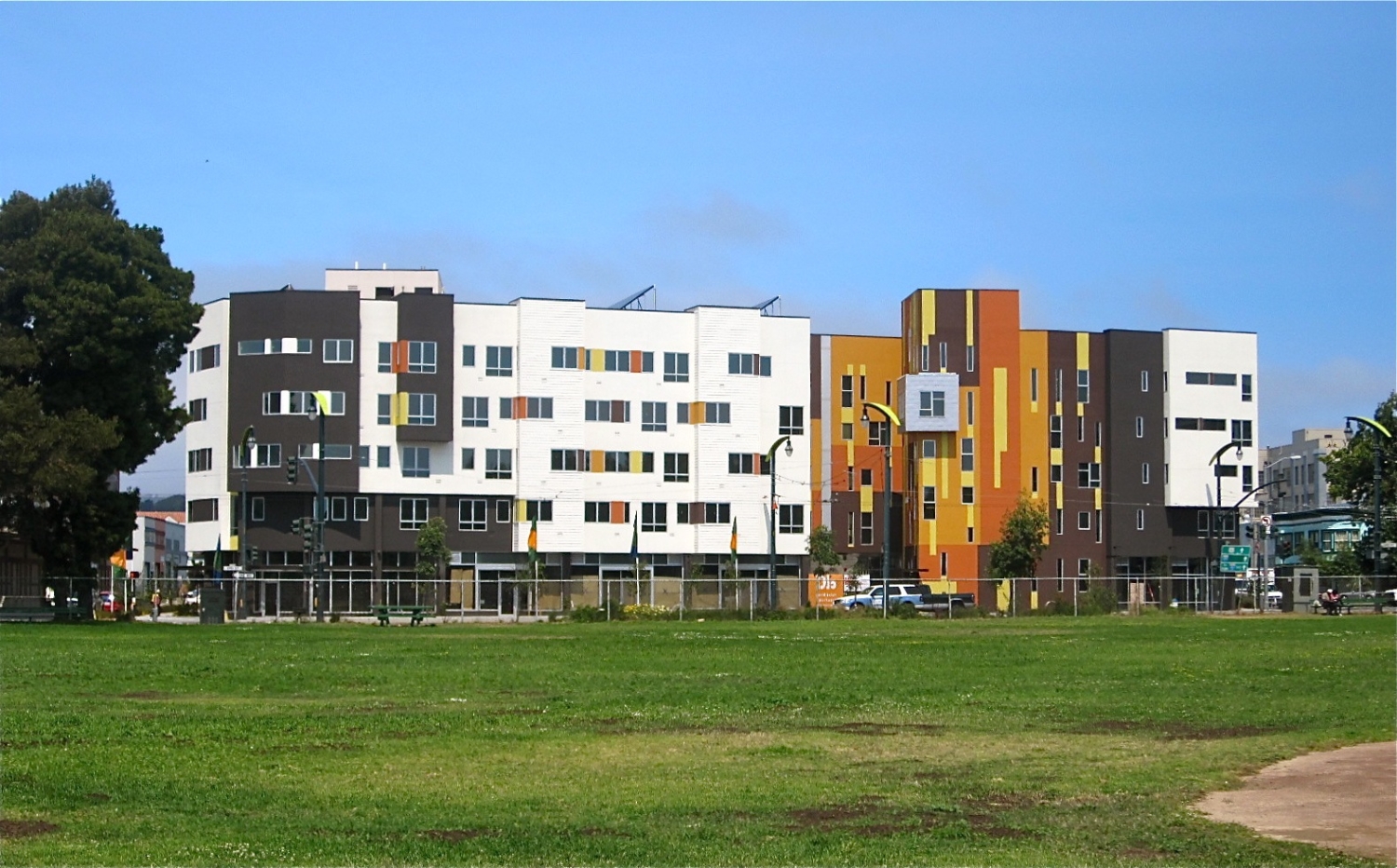 Exterior view during construction of Armstrong Place Senior in San Francisco.