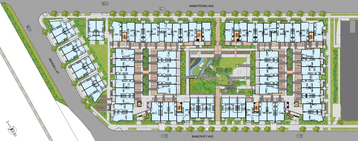 Site plan for Armstrong Place in San Francisco.