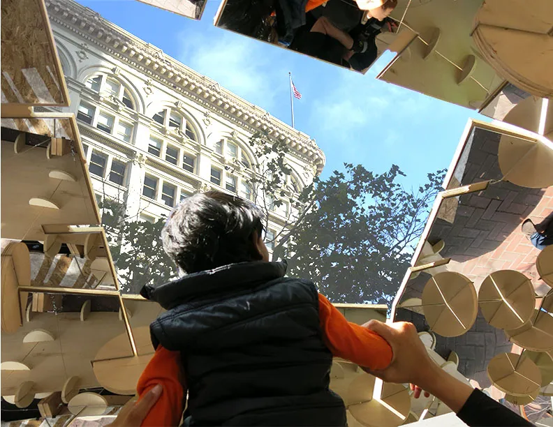 DBA's installation, PeepSHOW 2.0, for the Market Street Prototyping Festival in San Francisco.