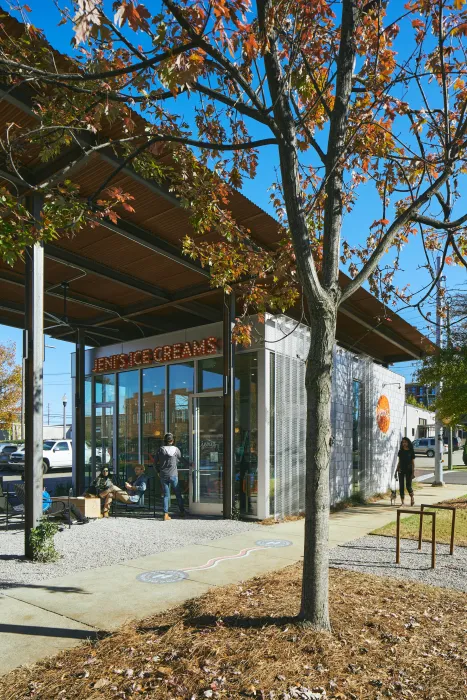 Exterior view of Jeni's Ice Cream in Birmingham, Alabama