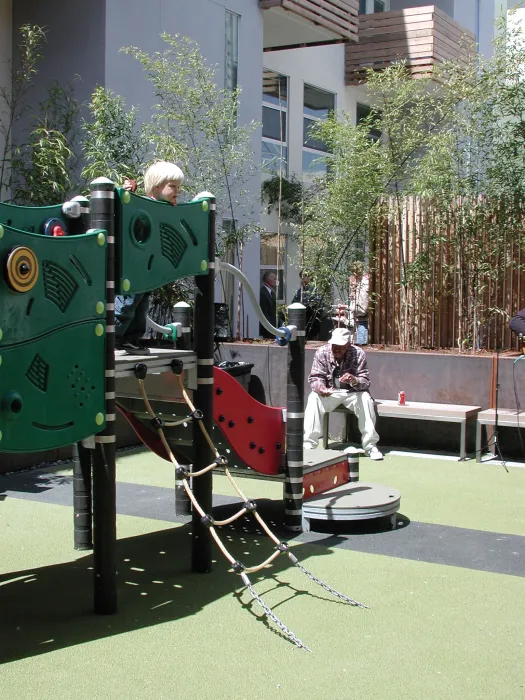 Playground at Folsom-Dore Supportive Apartments in San Francisco, California.