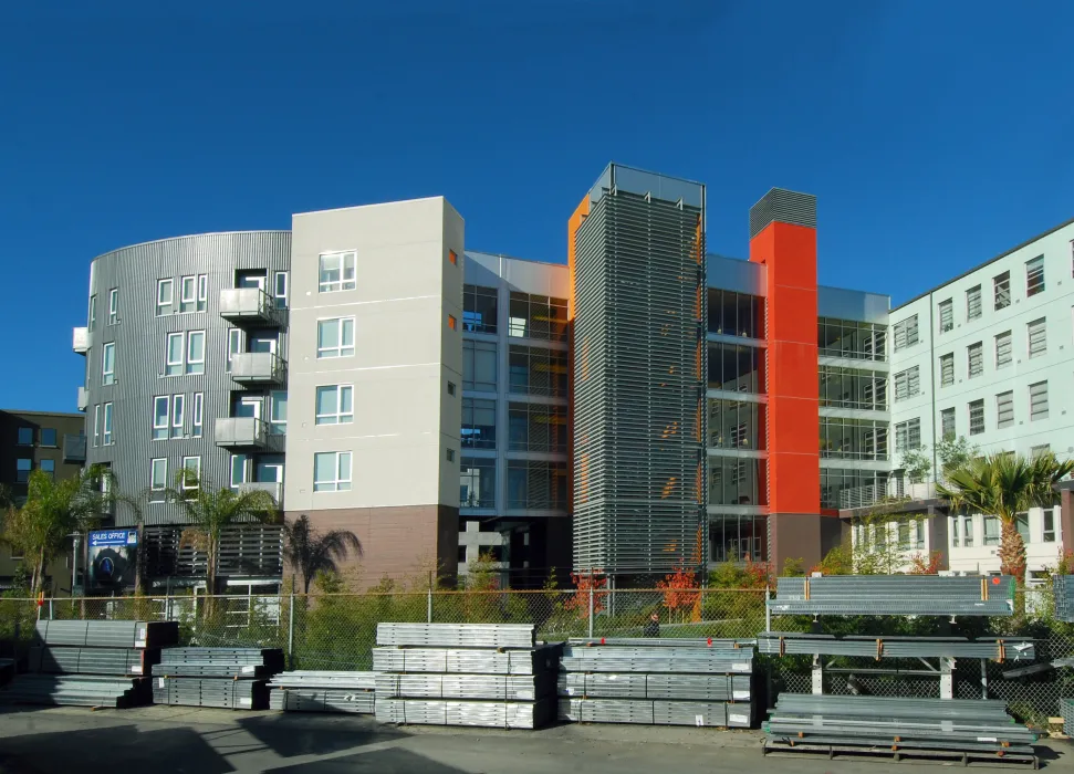 Exterior elevation view of 888 Seventh Street in San Francisco.