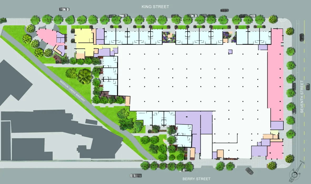 Site plan for 888 Seventh Street in San Francisco.