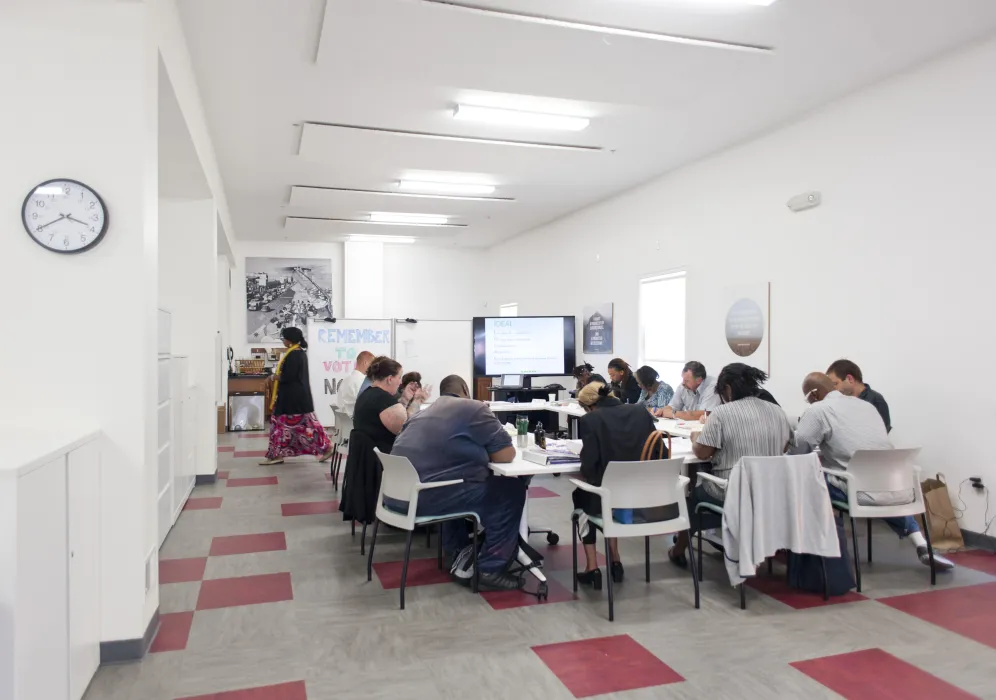 Interior of CHP Training Center in San Francisco.