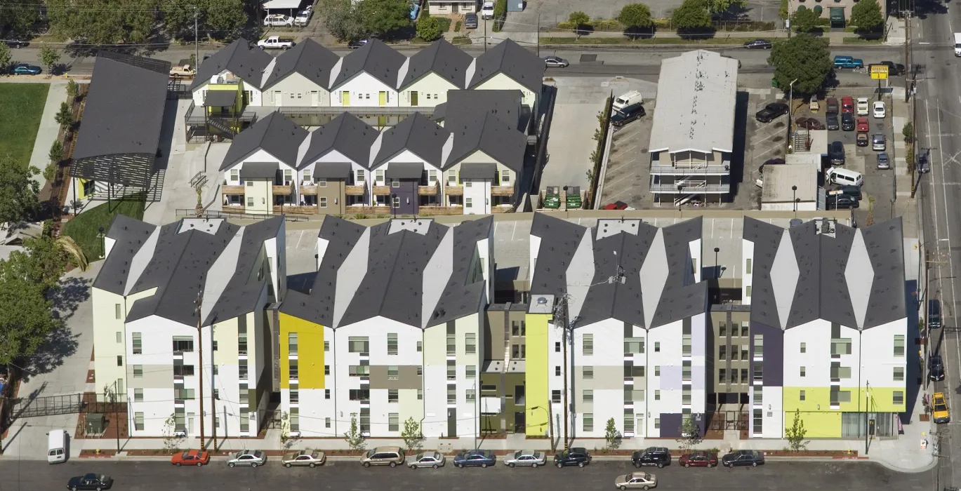 Aerial view of Art Ark in San Jose, California.