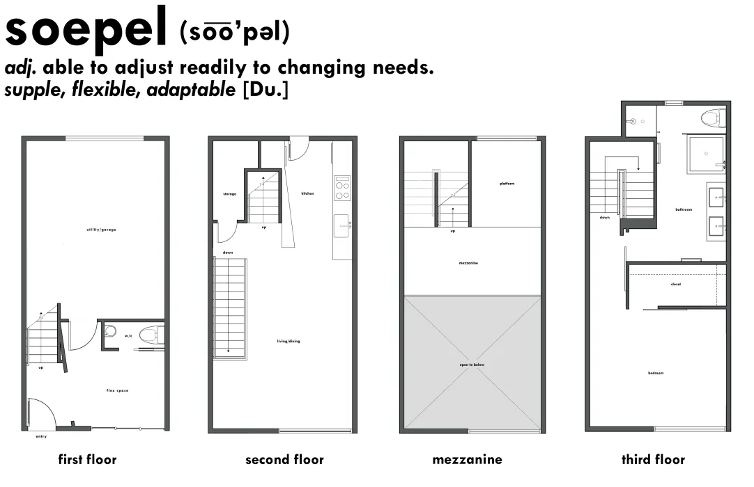 Floor plan for Blue Star Corner in Emeryville, Ca.