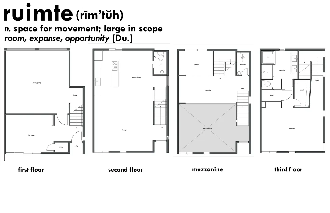 Floor plan for Blue Star Corner in Emeryville, Ca.