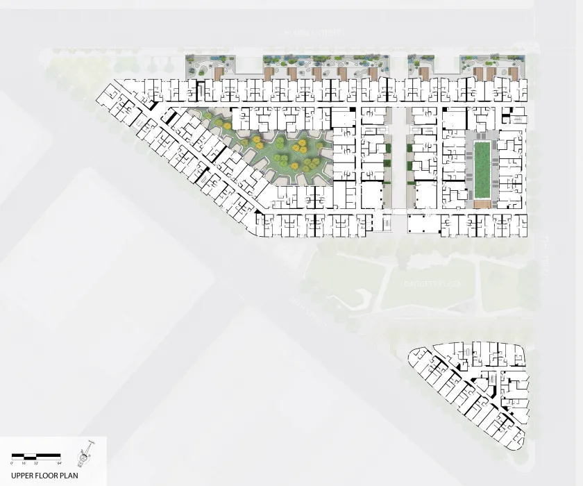 Site plan of Potrero 1010 in San Francisco, CA.