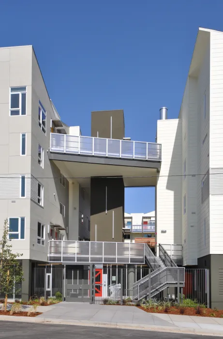 Entrance to the courtyard at Armstrong Place in San Francisco.