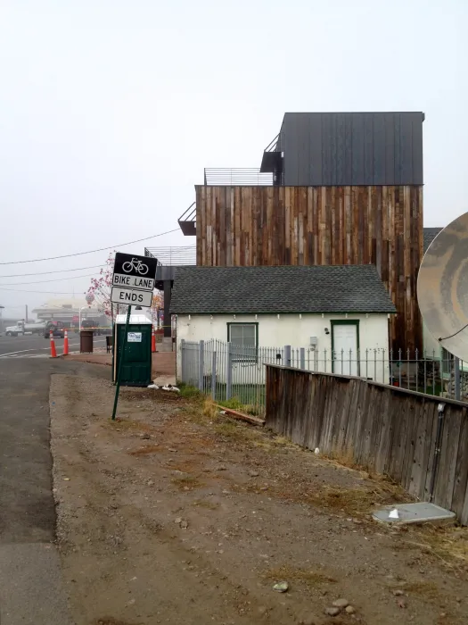 View of the side of Truckee Prototype Mixed-Use Townhouse in Truckee, California.