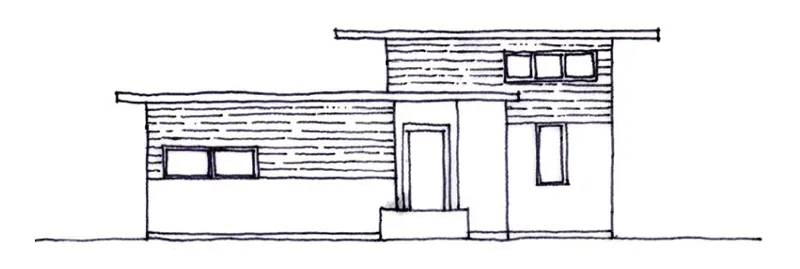 Sketch of the elevation for Cottonwood Commons in Alamogordo, New Mexico.