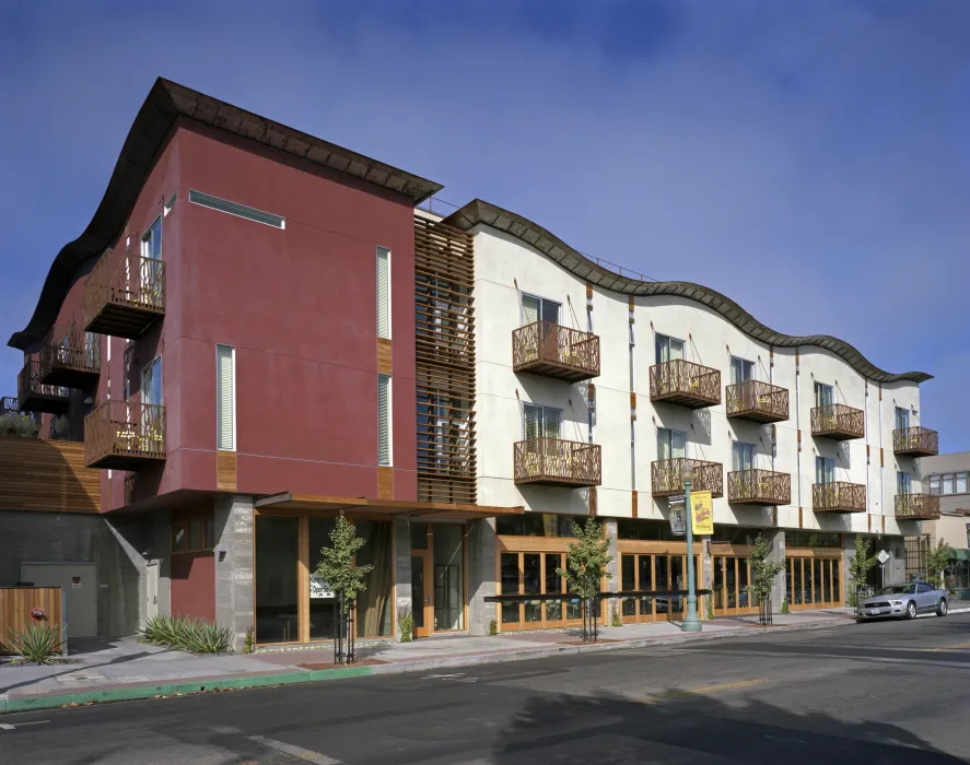 Exterior view of h2hotel in Healdsburg, Ca.