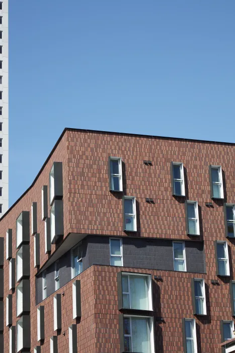 View of 222 Taylor Street, affordable housing in San Francisco.