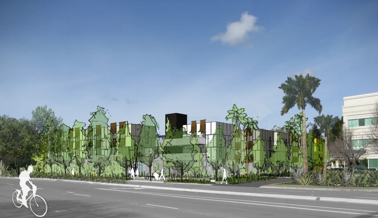 Exterior rendering of the context view from Blossom Hill.