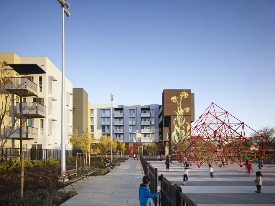 Play area at Station Center Family Housing in Union City, Ca.