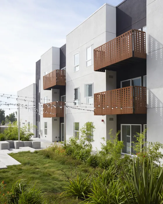 Courtyard inside Rivermark in Sacramento, Ca.