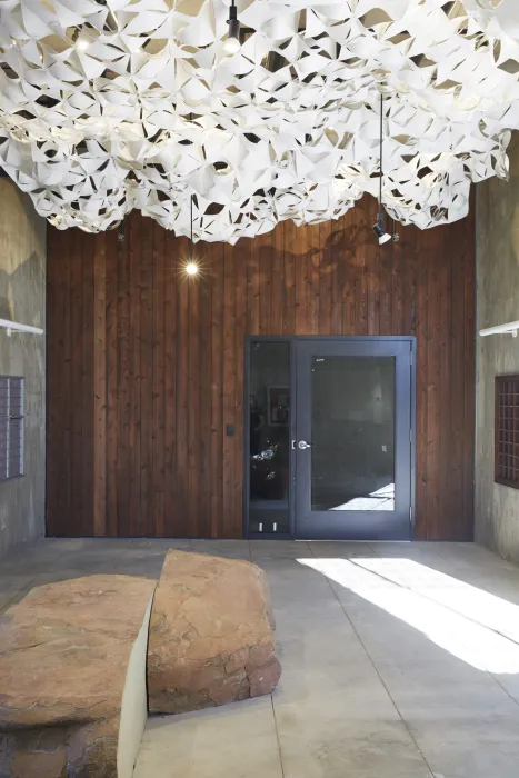 Entrance lobby inside Rivermark in Sacramento, Ca.