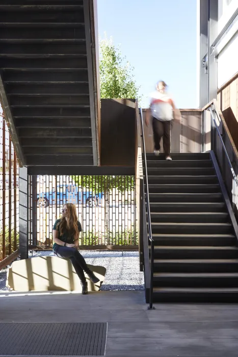 Stairs at Rivermark in Sacramento, Ca.