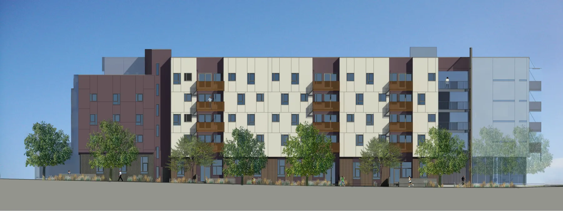 North elevation rendering for Rivermark in Sacramento, Ca.