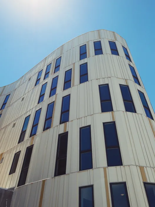 Close-up view of Dr. George Davis Senior Building in San Francisco.