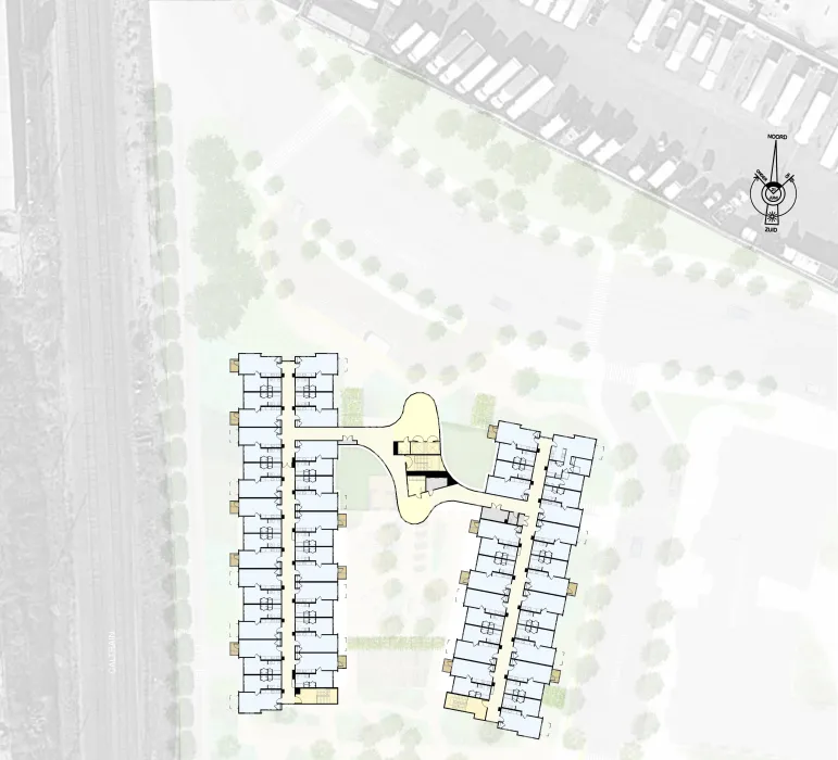 Diagram of the level three floor plan of Dr. George Davis Senior Building in San Francisco.