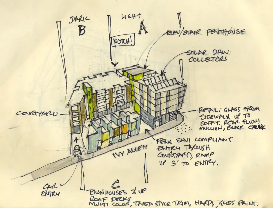 Sketch of 300 Ivy in San Francisco, CA.