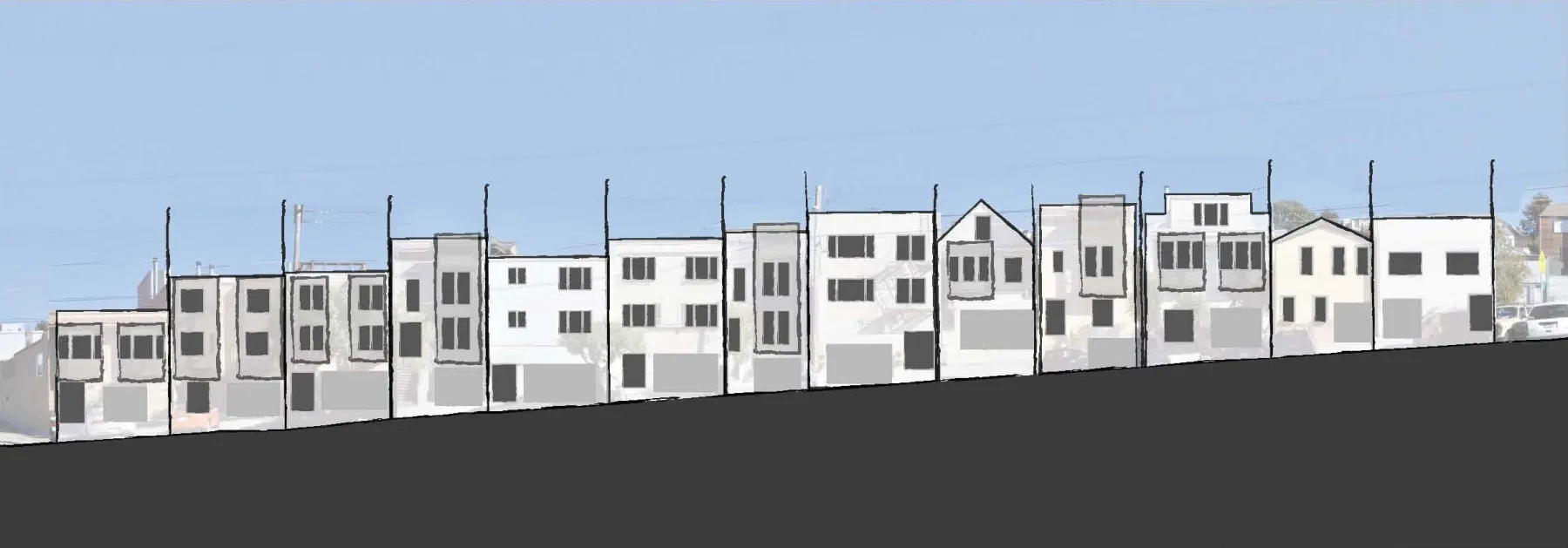 Elevation diagram for Mason on Mariposa in San Francisco.