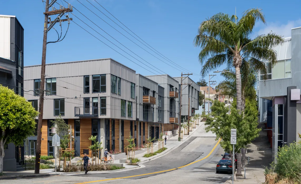 Exterior street view of Mason on Mariposa in San Francisco.