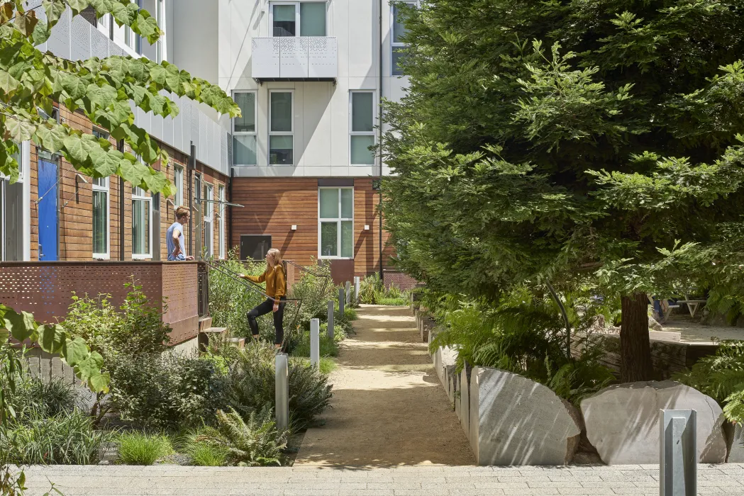 Public open space at 855 Brannan in San Francisco.